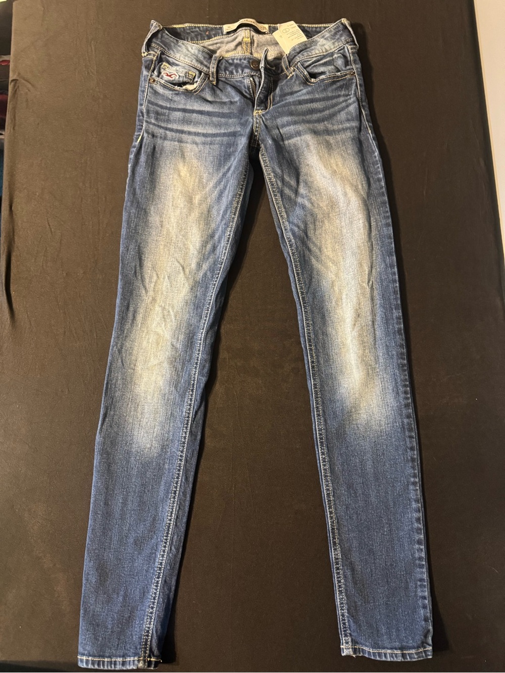 Hollister Women's Light Blue Washed Skinny Jeans